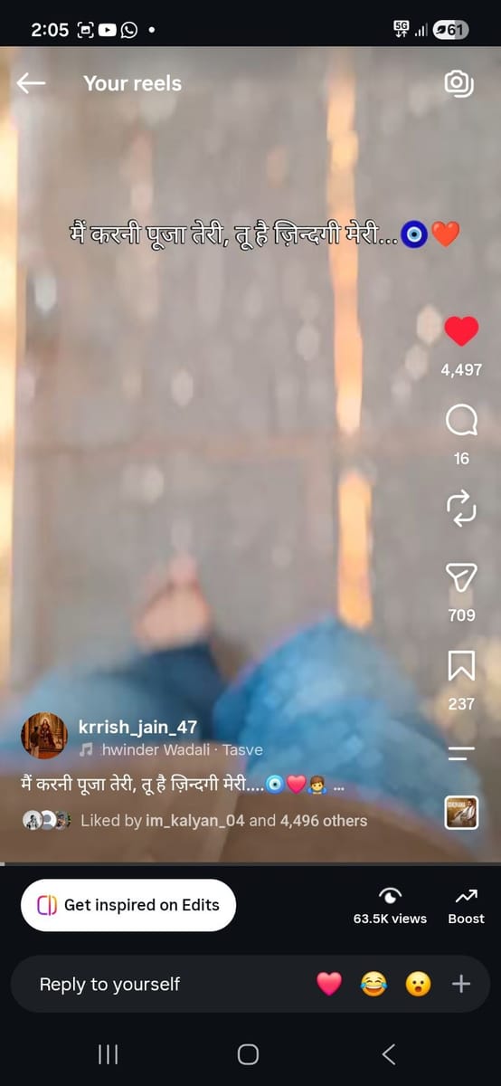 Krrish shri shri mal content creator portfolio 2 in Jodhpur