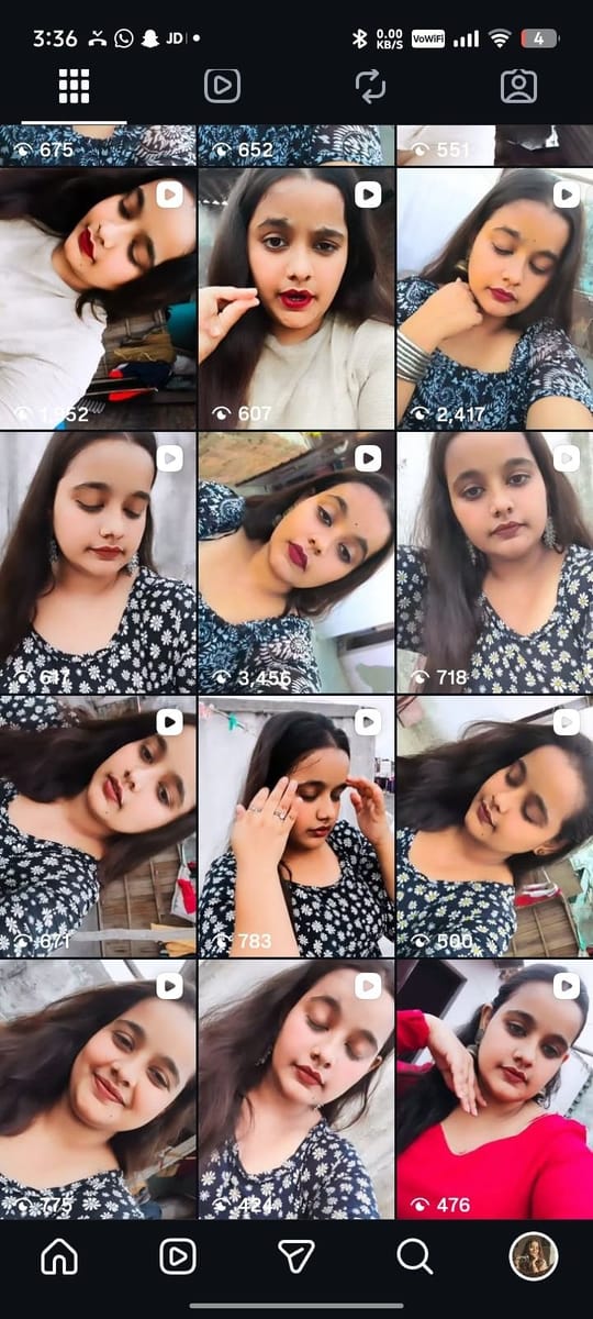 sweety influencer portfolio 3 in Faridabad